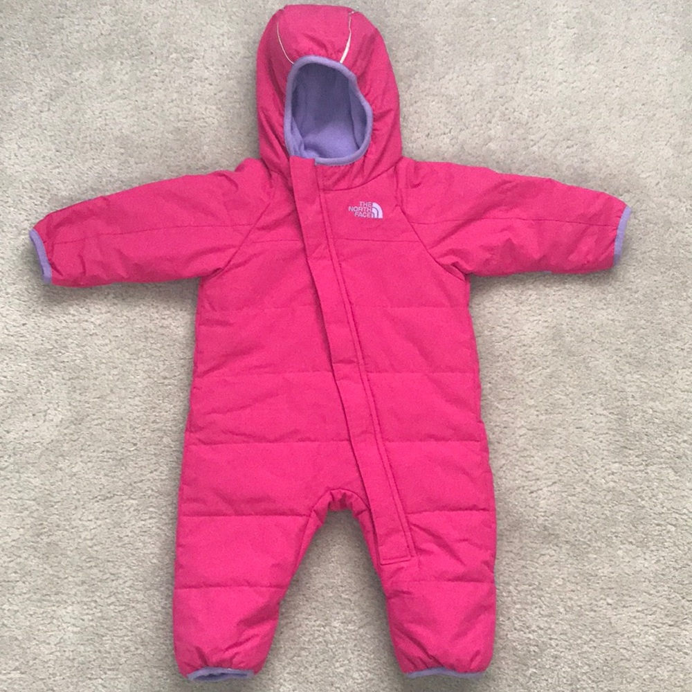 North Face Pink Baby Bunting